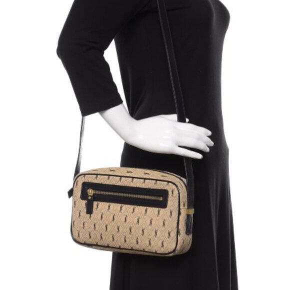 Saint Laurent Canvas Monogram All Over Camera Bag - Picture 11 of 11